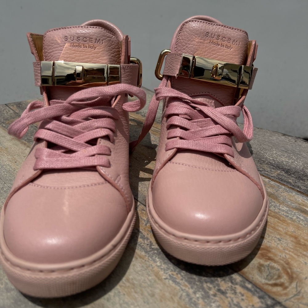 Buscemi Women’s Leather Sneakers Pink Size 37